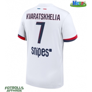 Paris Saint-Germain Khvicha Kvaratskhelia #7 Bortatröja 2025-26 Kortärmad